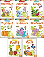 Little Artist Copy Colouring Boxset : Pack of 8 Books (Birds, Sea Animals, Fruits, Vegetables, Dinos book cover
