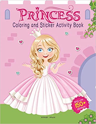 Princesses - Coloring And Sticker Activity Book (With 150+ Stickers) book cover