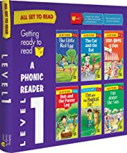 All set to Read-A Phoenic Reader-Level 1- PHONICS READERS- 6 books in a Box book cover